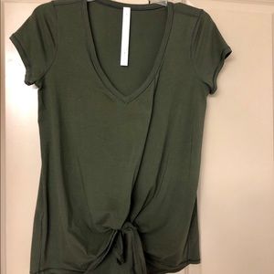 Lululemon Short Sleeve Knot Top